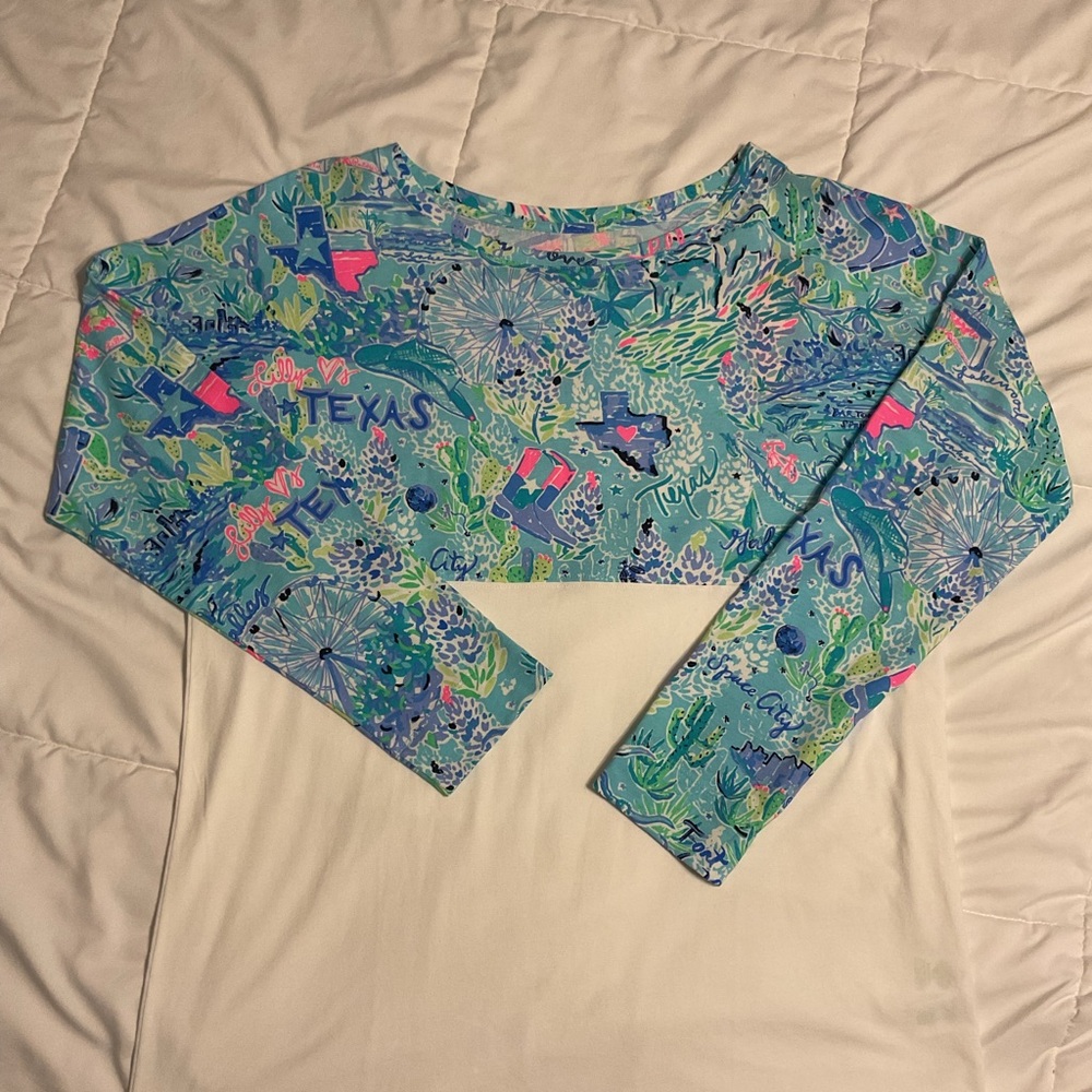 Lilly Pulitzer Finn Top “Lilly loves Texas”